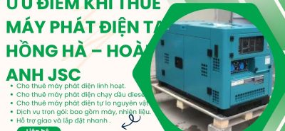 Thuê Máy Phát Điện Phường Hồng Hà, Long Biên – Giao Nhanh Tận Nơi