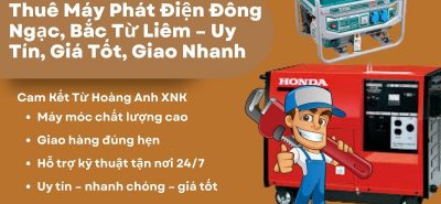 Thuê Máy Phát Điện Đông Ngạc, Bắc Từ Liêm – Uy Tín, Giá Tốt, Giao Nhanh