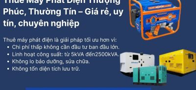 Thuê Máy Phát Điện Thượng Phúc, Thường Tín – Giá rẻ, uy tín, chuyên nghiệp