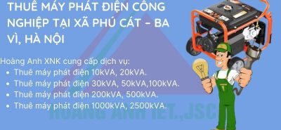 Thuê Máy Phát Điện Công Nghiệp Tại Xã Phú Cát – Ba Vì, Hà Nội