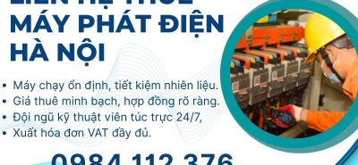 Liên hệ thuê máy phát điện tại Hồng Vân