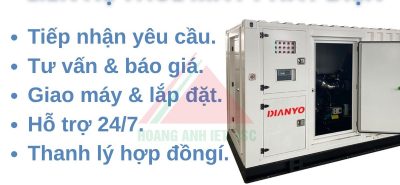 Cho Thuê Máy Phát Điện Mê Linh 30kVA–50kVA Giá Tốt, Giao Nhanh, Hỗ Trợ 24/7
