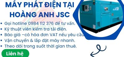 Dịch vụ thuê máy phát điện Quảng Bị – Hoàng Anh JSC cung cấp máy công suất lớn, vận hành êm, hỗ trợ kỹ thuật 24/7.