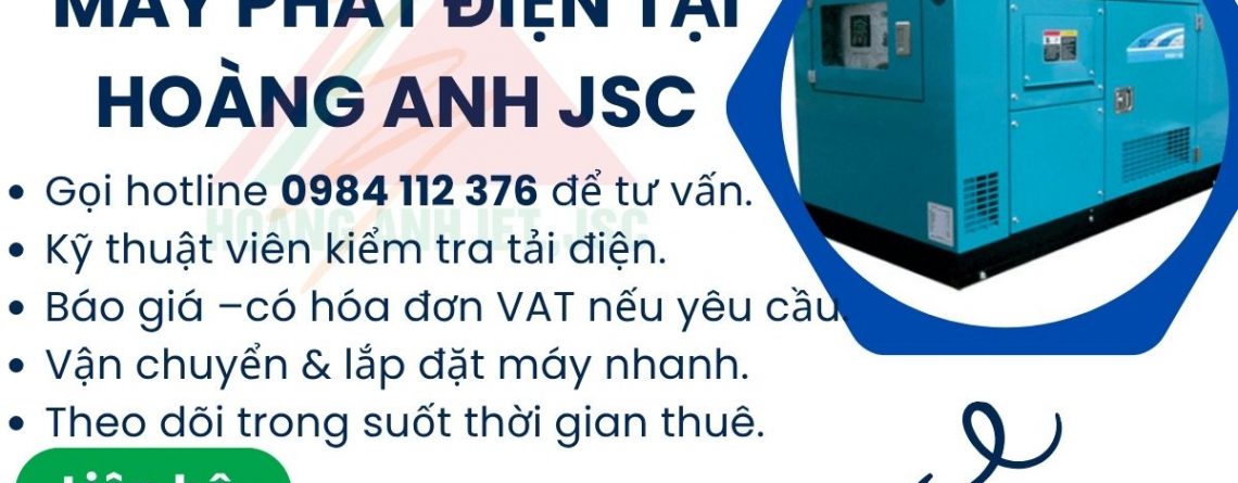 Dịch vụ cho thuê máy phát điện giá tốt tại Hạ Bằng – tư vấn chọn máy, giao tận nơi, bảo trì miễn phí.