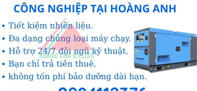 Lợi ích khi thuê máy phát điện tại Hoàng Anh JSC