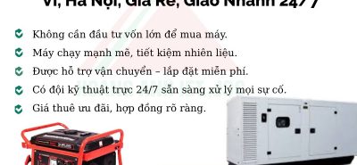 Thuê Máy Phát Điện Công Nghiệp Tại Ba Vì – Linh Hoạt & Tiện Lợi