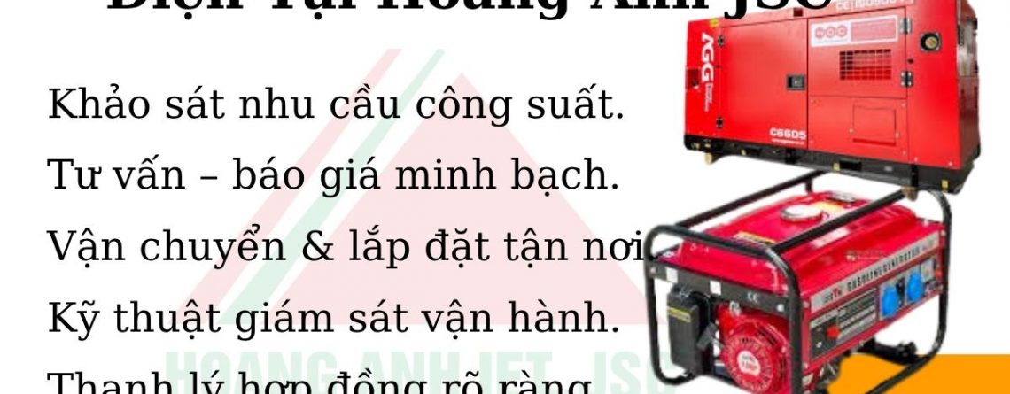 Thuê máy phát điện tại Hòa Lạc, Thạch Thất – đa dạng công suất, giá rẻ, lắp đặt tận nơi.