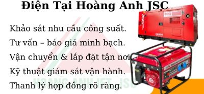 Thuê máy phát điện tại Hòa Lạc, Thạch Thất – đa dạng công suất, giá rẻ, lắp đặt tận nơi.