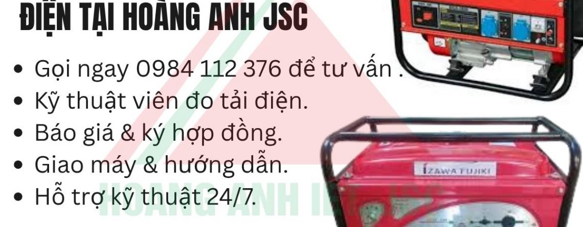 Dịch vụ thuê máy phát điện giá rẻ tại Quảng Oai, Ba Vì – Giao nhanh, vận hành ổn định