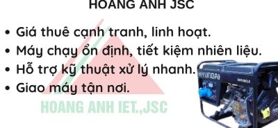 Cho Thuê Máy Phát Điện Dân Hòa Thanh Oai – 50kVA–100kVA Giá Rẻ, Hỗ Trợ 24/7
