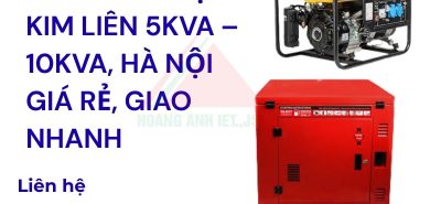 Máy phát điện Kim Liên 5kVA – 10kVA, Hà Nội giá rẻ, Giao nhanh