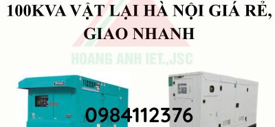Cho thuê máy phát điện 100kVA Vật Lại Hà Nội giá rẻ, giao nhanh