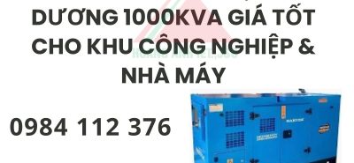 Thuê máy phát điện Hải Dương 1000kVA giá tốt cho khu công nghiệp & nhà máy