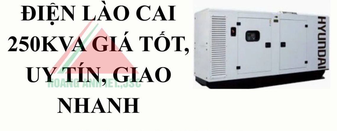Thuê máy phát điện Lào Cai 250kVA giá tốt, uy tín, giao nhanh