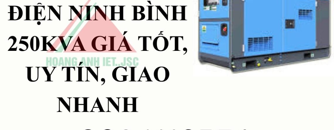 Thuê máy phát điện Ninh Bình 250kVA giá tốt, uy tín, giao nhanh