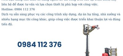 Dịch Vụ Thuê Xe Nâng Người Điện Biên | Xe Nâng Thi Công Trên Cao