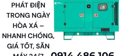 Cho Thuê Máy Phát Điện Trong Ngày Hòa Xá – Nhanh Chóng, Giá Tốt, Sẵn Máy 247 (4)