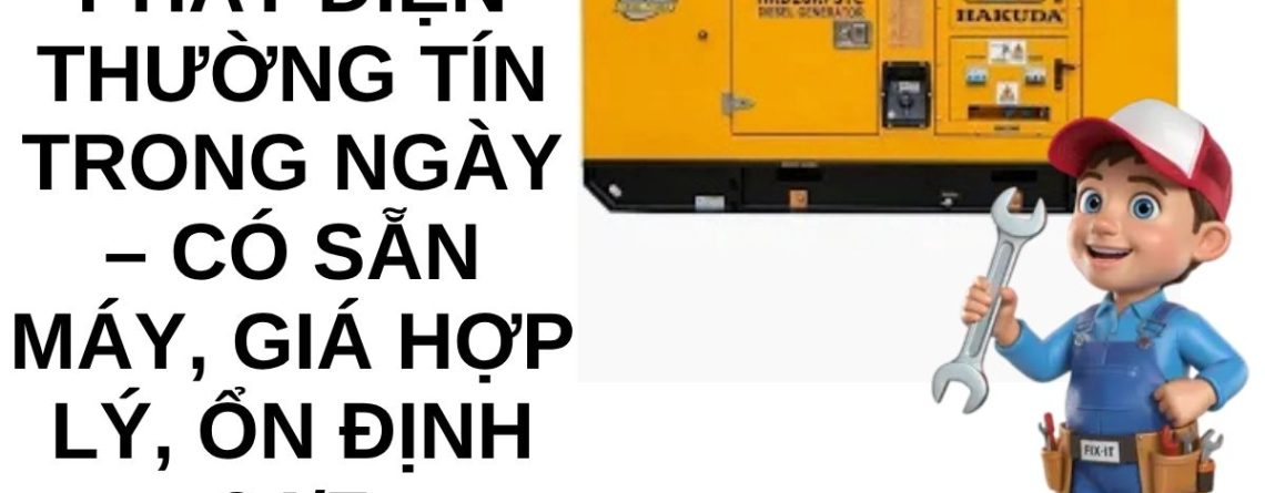 Dịch Vụ Thuê Máy Phát Điện Thường Tín – Giá Tốt, Máy Ổn Định