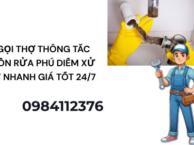 Gọi Thợ Thông Tắc Bồn Rửa Phú Diễn – Xử Lý Nhanh, Giá Tốt 24/7