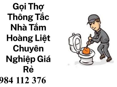Thông Tắc Cống Nhà Tắm Hoàng Liệt Hà Nội – Nhanh Chóng, Sạch Sẽ, Hiệu Quả