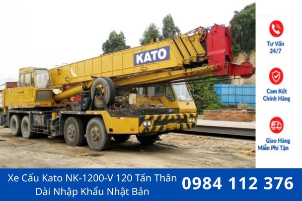 Xe Cẩu Bánh Lốp Kato NK-1200-V 120 Tấn Chính Hãng, Hiệu Suất Cao