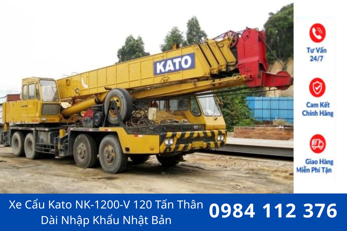 Xe Cẩu Bánh Lốp Kato NK-1200-V 120 Tấn Chính Hãng, Hiệu Suất Cao