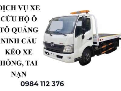 Xe Cứu Hộ Ô Tô Quảng Ninh 24/7 – Cẩu Kéo Xe Hỏng, Tai Nạn