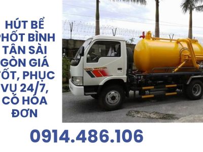 Hút Bể Phốt Bình Tân Sài Gòn 24/7 Giá Tốt, Có VAT | Hoàng Anh JSC