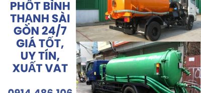 Hút Bể Phốt Bình Thạnh Sài Gòn 24/7 Giá Tốt, Xuất VAT
