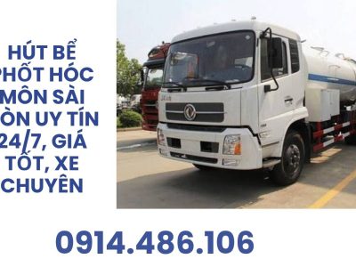 Hút Bể Phốt Hóc Môn Sài Gòn 24/7 Giá Tốt, Xe Chuyên Dụng | Hoàng Anh JSC