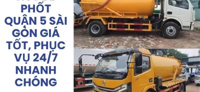 Hút Bể Phốt Quận 5 Sài Gòn Giá Tốt, Phục Vụ 24/7 | Hoàng Anh JSC