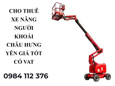 Cho Thuê Xe Nâng Người Khoái Châu Hưng Yên Giá Tốt – Boom Lift, Cắt Kéo