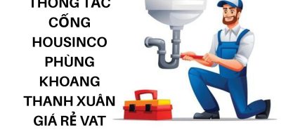 Thông Tắc Cống Housinco Phùng Khoang Thanh Xuân Giá Rẻ, Có VAT
